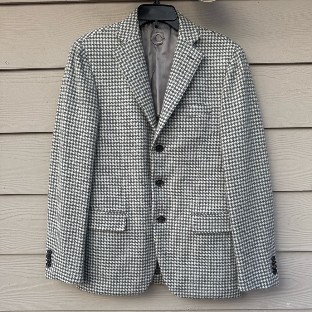 Caruso Wool Checkered Blazer - Picture 2 of 16
